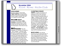 Please select links on left to read FRKC News editions